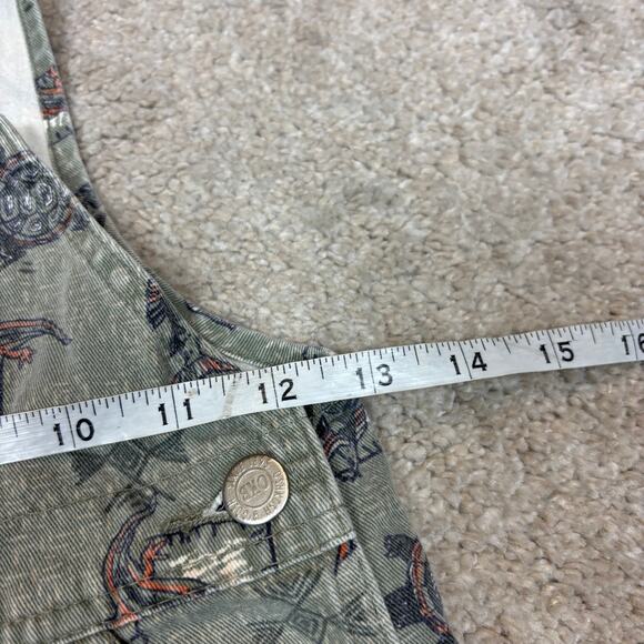 Vintage Oshkosh BGosh Vestbak Fish Turtle Lizard Overalls Baby Toddler 3T - Picture 7 of 8